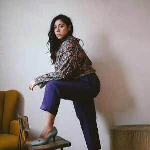 AtLast Studio Silk Floral Button Down